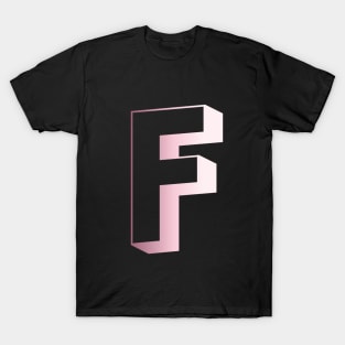 Letter F Letter Art T-Shirt